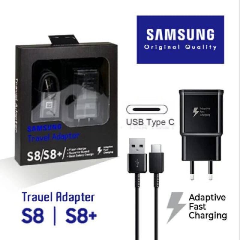 Charger Samsung S8 Colokan Type C Ori 100  % Fast Charging