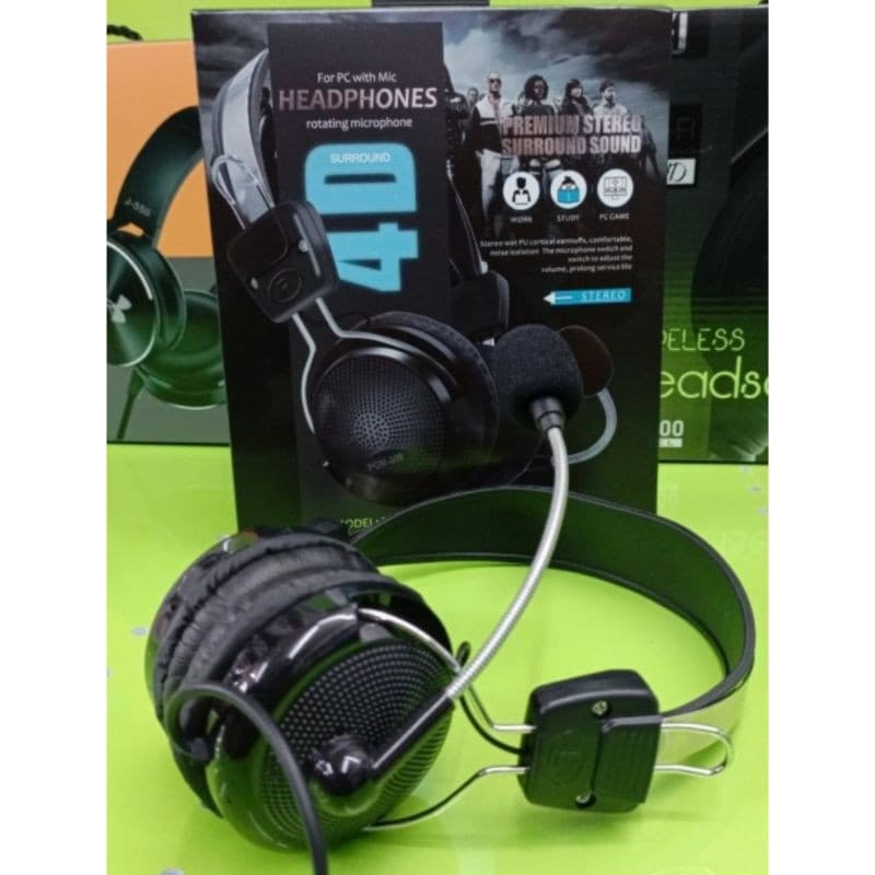 Headphone Bando Gaming PGM-009 + Mic Headphone Game PGM-009