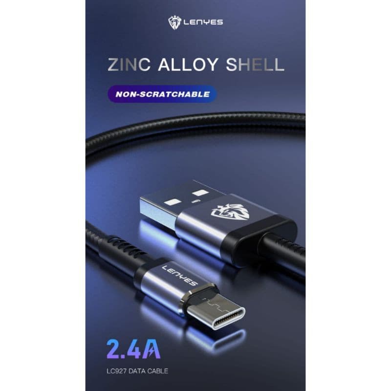 Kabel Data Lenyes 2.4A LC-927 Micro/V8