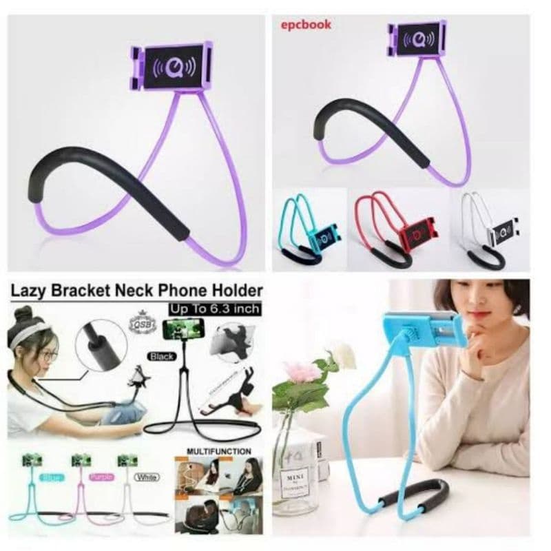 Lazy neck Hanging Holder HP Di leher Lazyneck Selfie Stand
