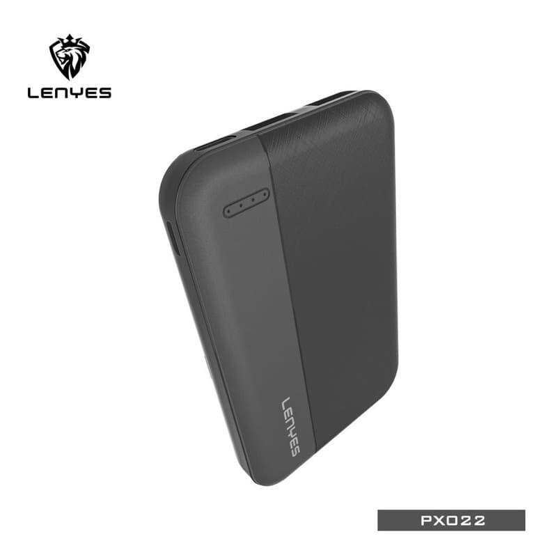 Powerbank 5.000 Mah Slim Mini Lenyes Original PX-022 Real Capacity Led Light 5000 Mah 2 USB
