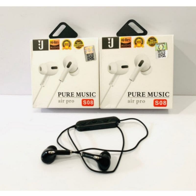Handsfree Bluetooth Kabel J S08 Headset Bluetooth Kabel