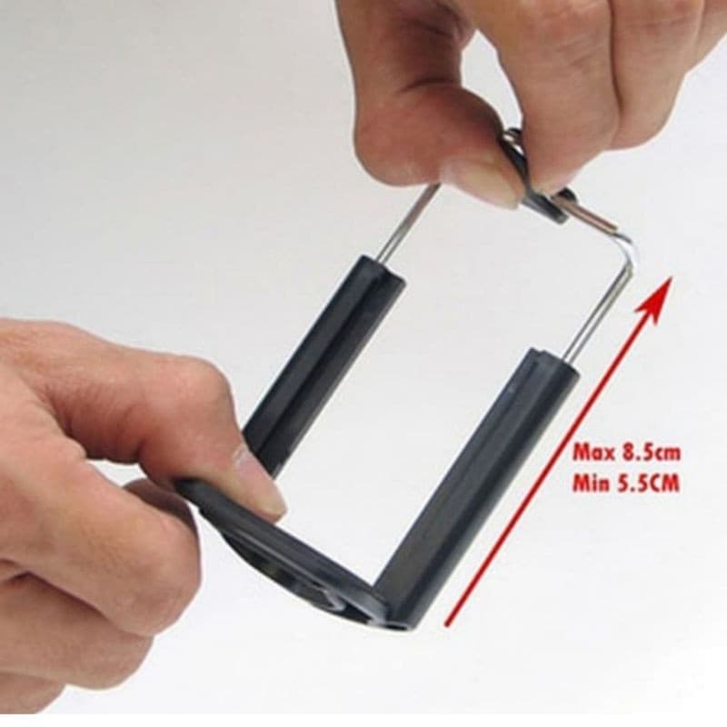 (GROSIRAN) Kepala Tripod Tongsis HP Smartphone - Clamp Holder U Universal Medium