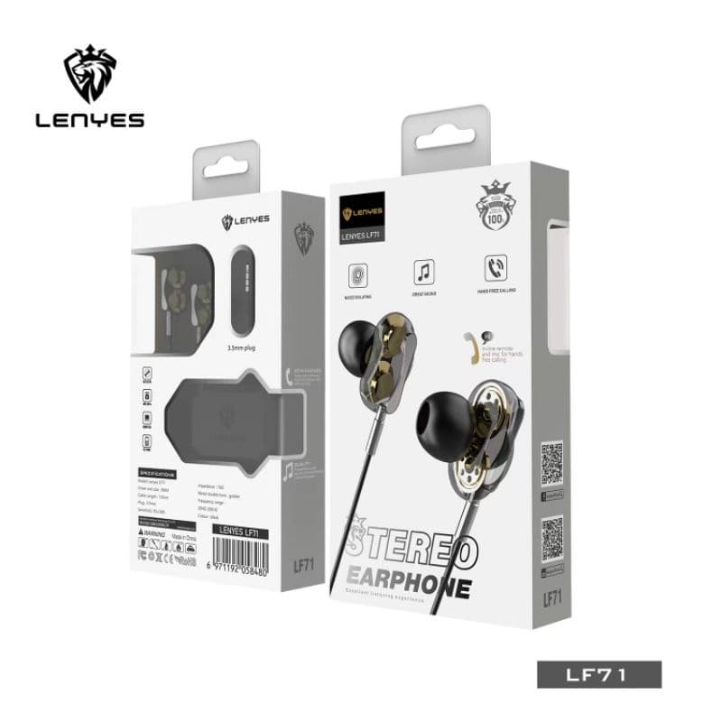 Headset Handsfree Lenyes LF71 Original LF-71 Super Bass