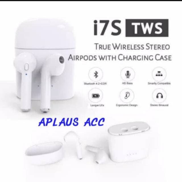 HANDSFREE BLUETOOTH i7S  TWINS EARPHONE 1 KIRI KANAN