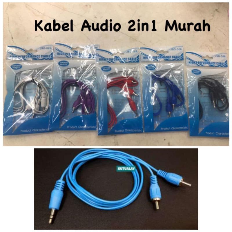 Kabel Audio 2 in 1 /  Jack 3.5mm
