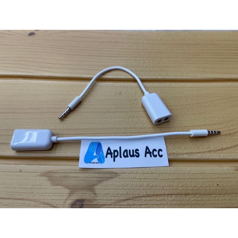 Audio Splitter 3.5mm 1 To 2 Buat dengar Headet Berdua