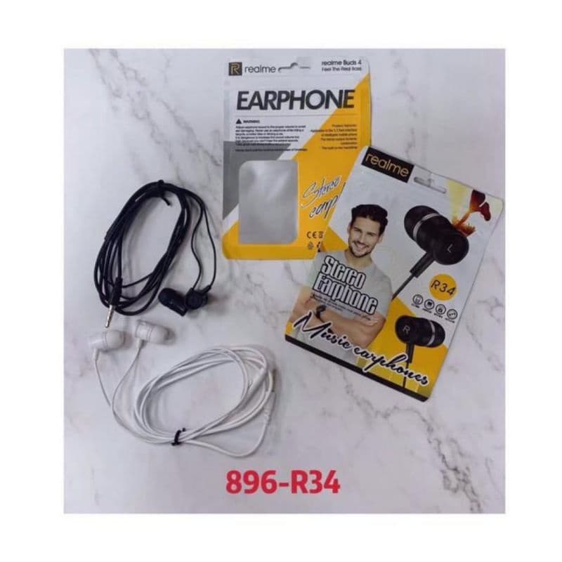 Handsfree Headset + Mic Realme R34