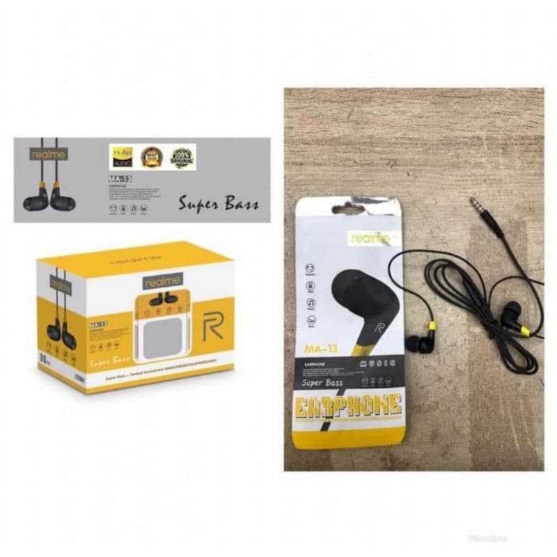 Handsfree Realme MA-13 Super Bass With Mic Earphone