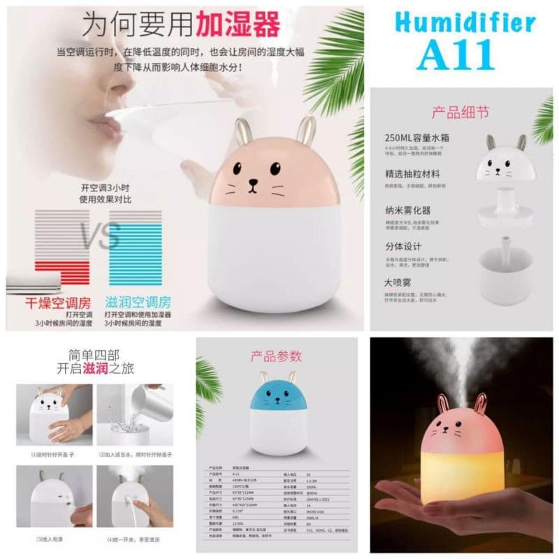 Humidifier Diffuser Aroma Terapi / Pengharum Ruangan A11
