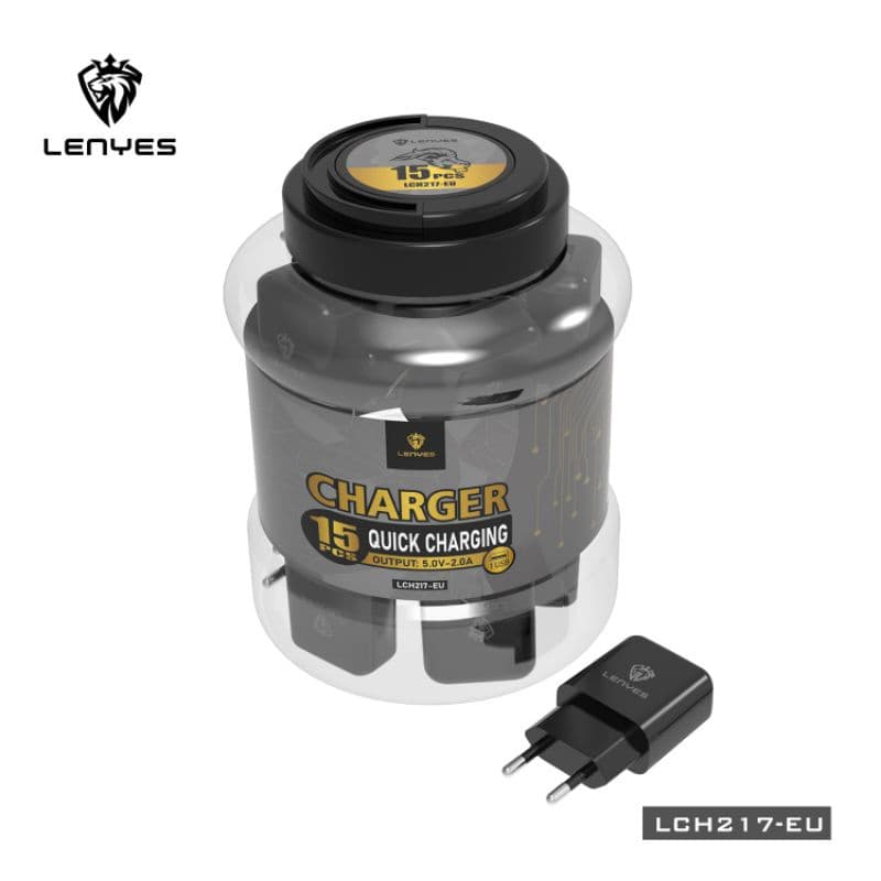 Batok Charger Lenyes LCH-217 1USB Original 2A Kepala Charger LCH-217