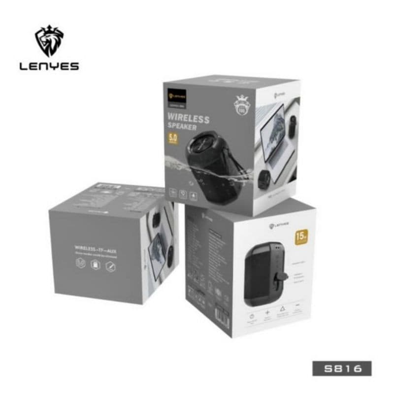 LENYES S816 15W waterproof ipx6 outdoor wireless bluetooth hifi stereo portable speaker extra bass