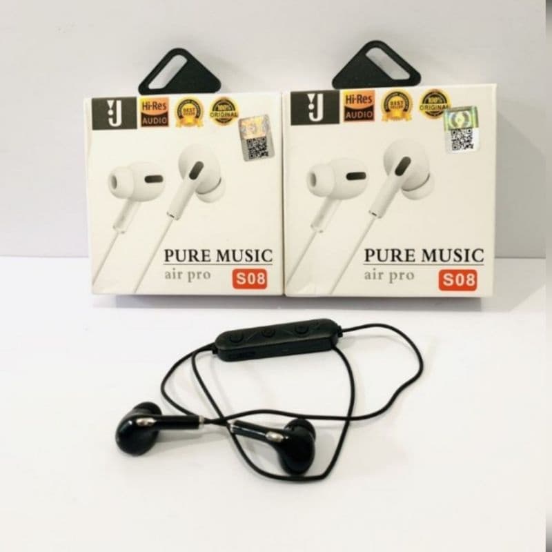 Handsfree Bluetooth Kabel J S08 Headset Bluetooth Kabel