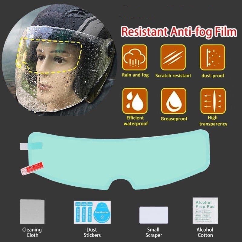 Kaca Film Anti FOG Helm / Anti Embun dan Air Hujan