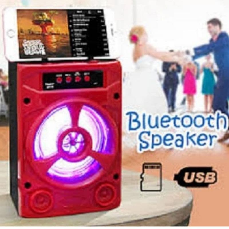 Speaker Bluetooth M418 LED Standing HP Portable Wireless Speaker