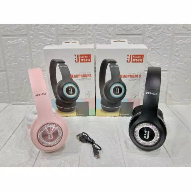 Headset Bando Bluetooth PPT-013 Macaron Led