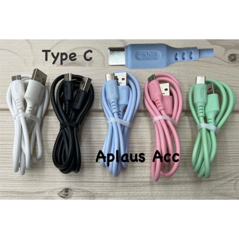 Kabel USB Data Macaron Type C Fast Charging Kualitas Bagus