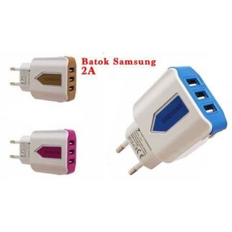 Adaptor Batok Charger Samsung Ori 2A 3 USB