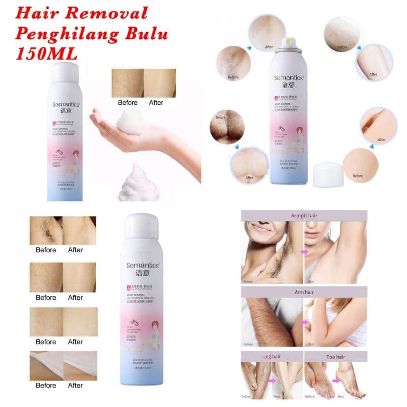 Spray Penghilang Bulu Hair Removal Bisa buat bulu ketiak , kaki dan tangan
