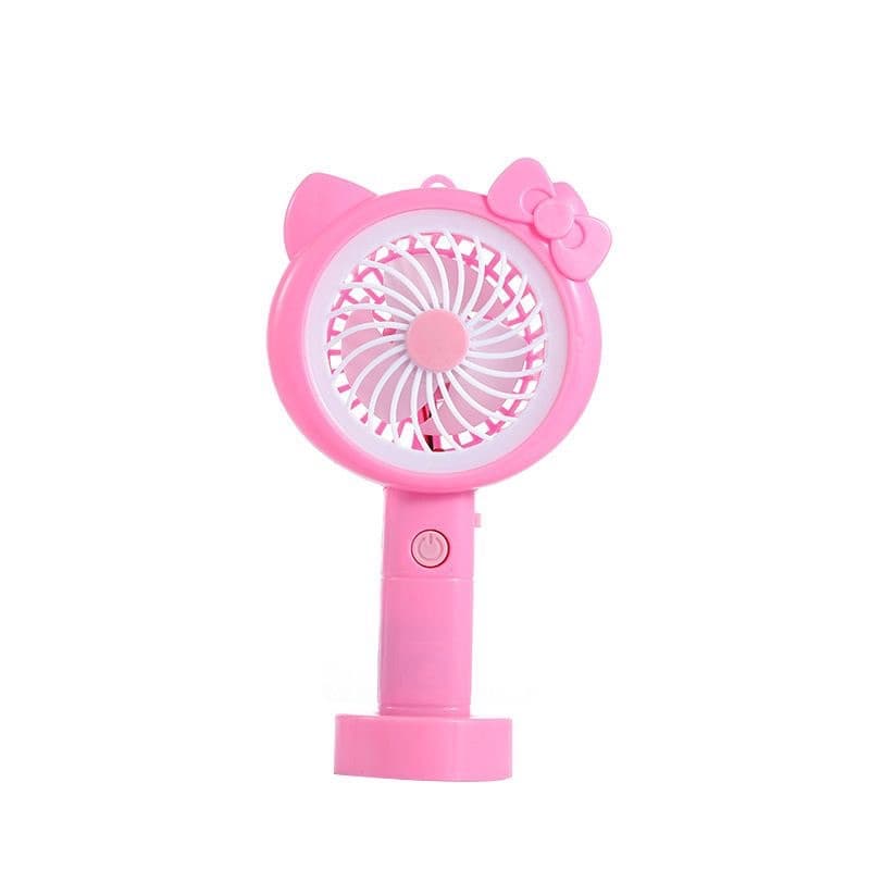 Kipas Angin mini Karakter + Lampu LED /  Kipas Angin Portable