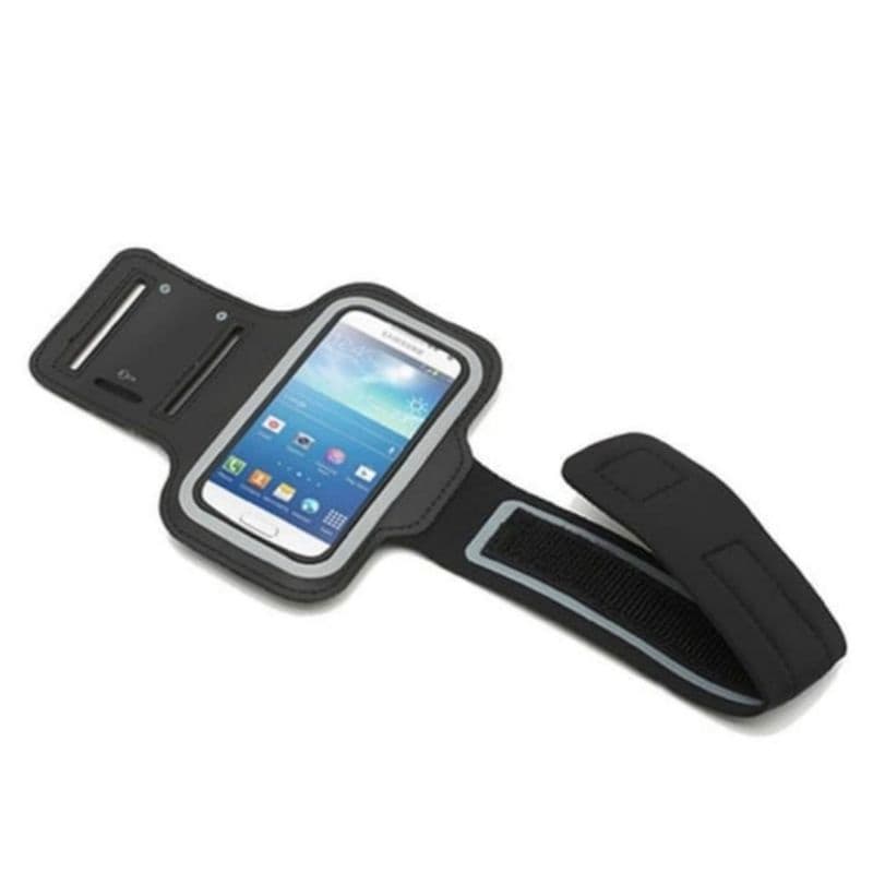 Tas Jogging Lengan Tas Lari HP Running Sport Arm Band Case GYM Black