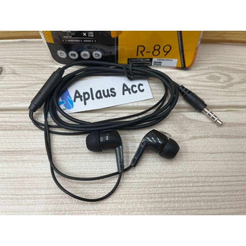 Handsfree Realme R89 + Mic Stereo Earphone R-89 Suara Bagus