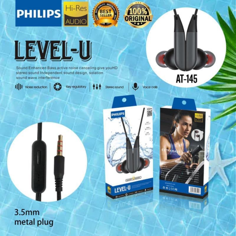 Handsfree Headset Philips Magnet AT-145 Level-U
