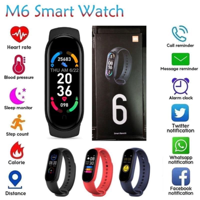 Smartwatch M6 Jam tangan Smart Watch Mi6