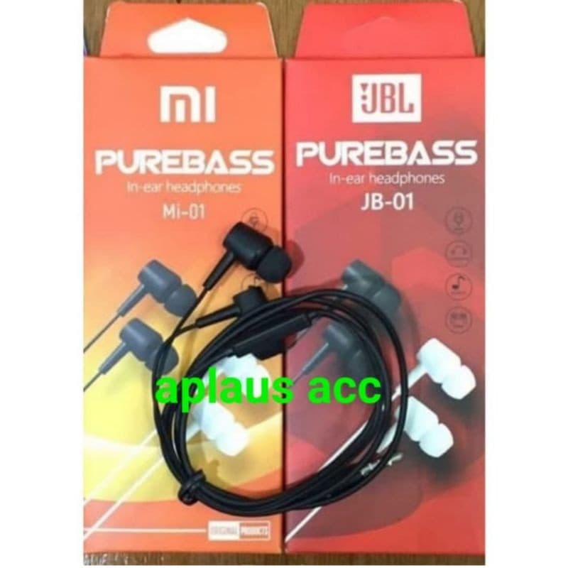 Handsfree Branded JB-01 + Mic Purebass