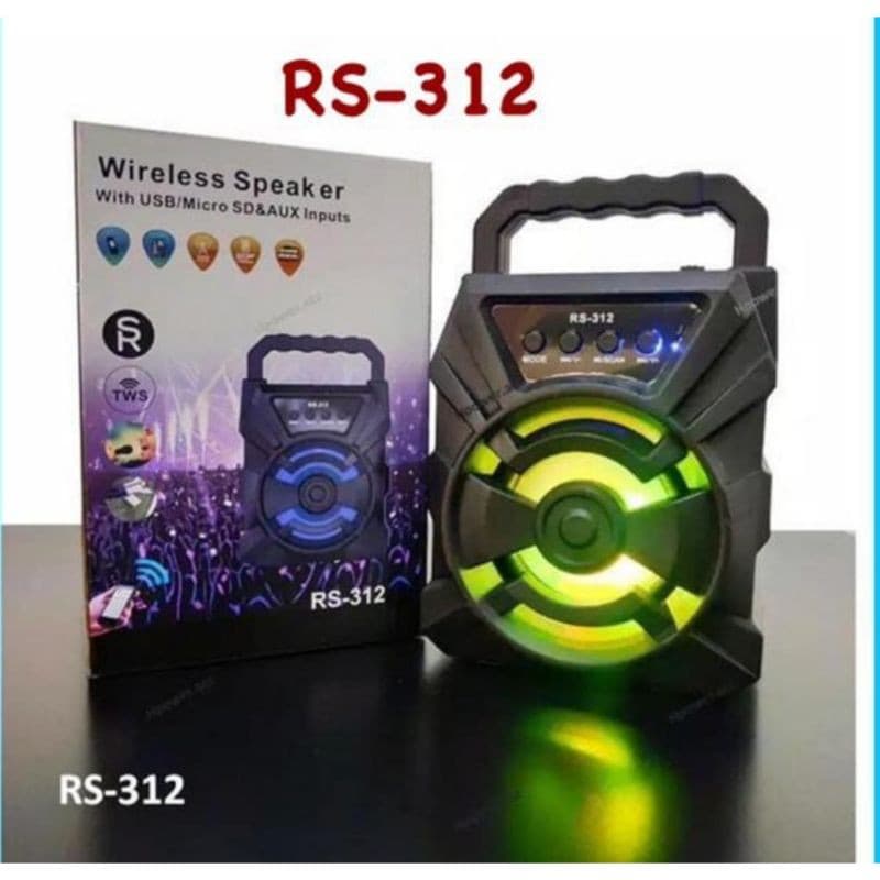 Speaker Bluetooth RS-312 + LED
