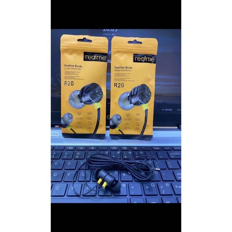 Handsfree Headset Earphone Realme + Mic R20