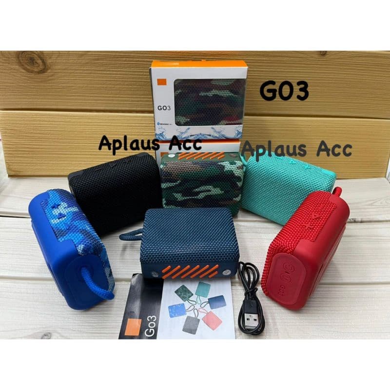 Speaker Bluetooth Wireless G03 Mini Superbass Suara Bagus GO3
