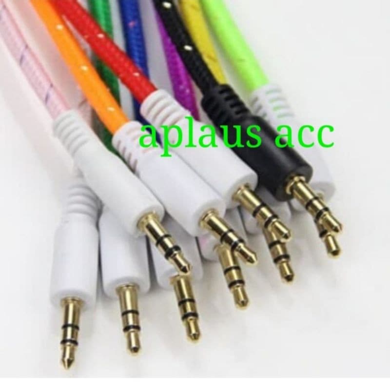 (GROSIRAN) Kabel Aux Audio Tali Sepatu 1 in 1 Jack 3.5 to 3.5mm 1in1 Non Pack