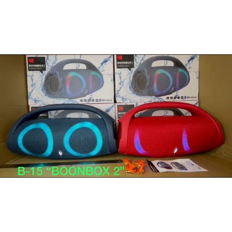 Speaker Bluetooth TWS B-15 BOONBOX2 LAMPU RGB LED