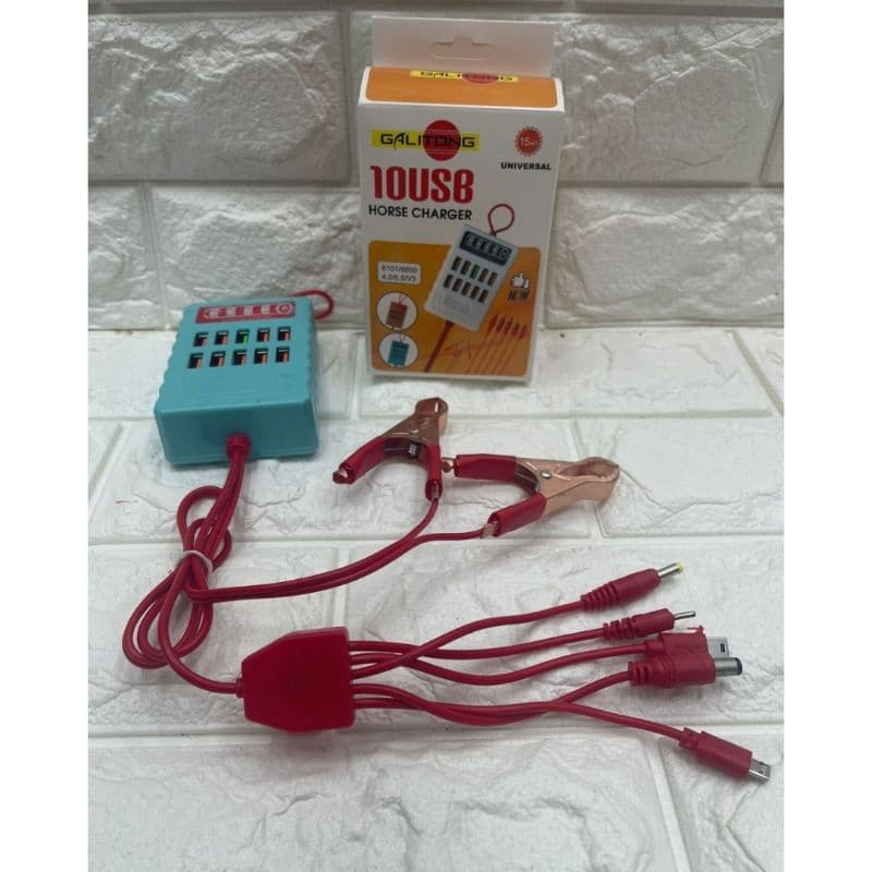 Charger Aki 5 in 1 10 USB Charger HP 5in1 10USB