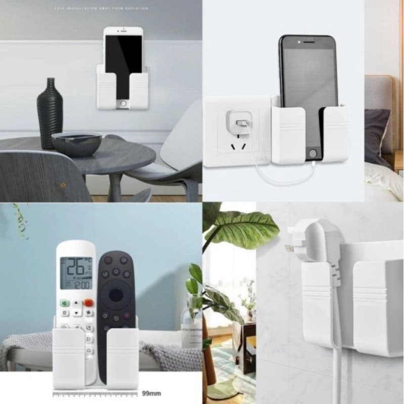 Holder hp tempel dinding rak hp remot tempel tembok wall phone holder