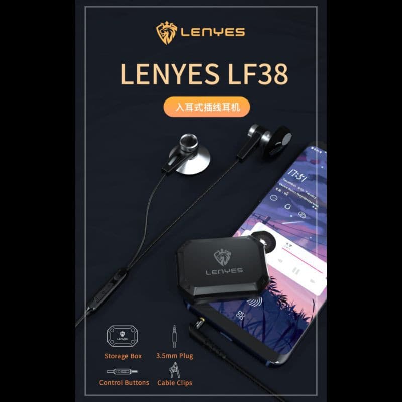 Handsfree Lenyes LF38 Besi Hifi Stereo Earphone Extra Bass