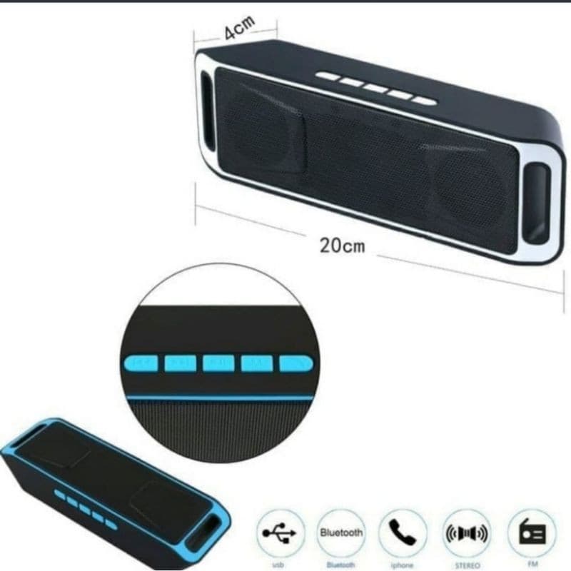 Speaker Bluetooth J A2DP/ J208 Stereo Megabass Wireless Speaker