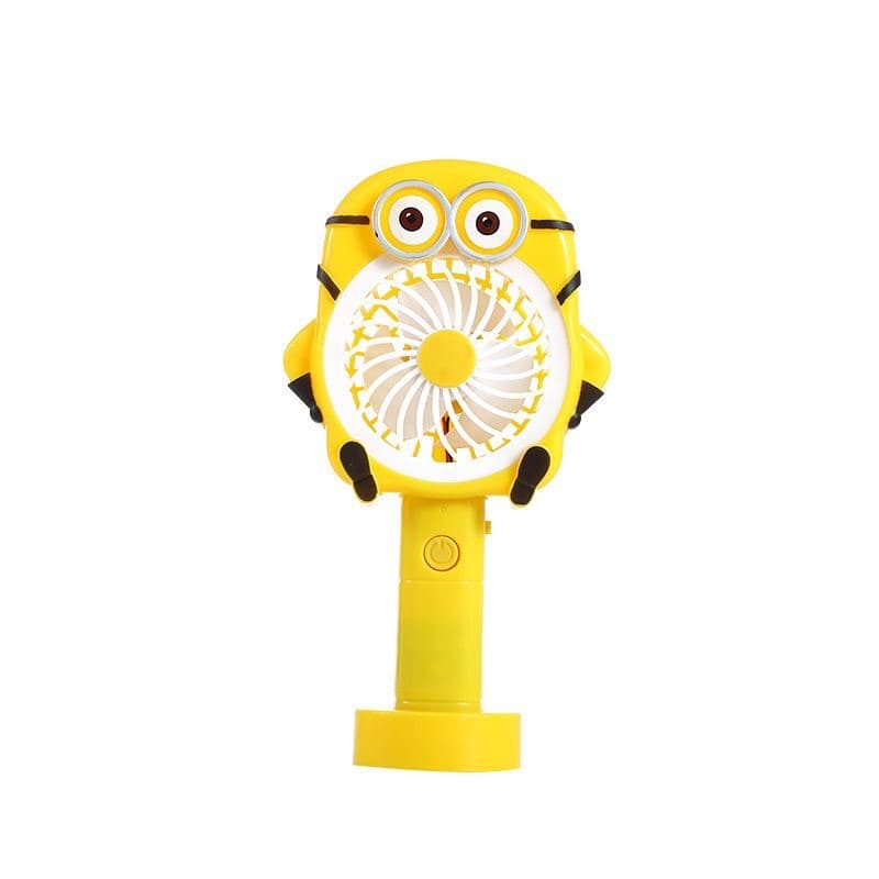 Kipas Angin mini Karakter + Lampu LED /  Kipas Angin Portable