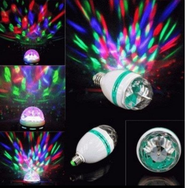 Lampu Disco Putar Rotate Full Colour Warna Warni