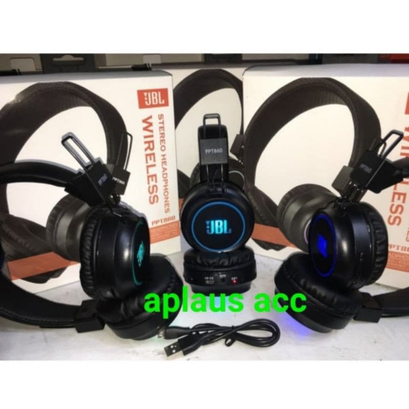 Handsfree Headset Bando Bluetooth JBL & BOSE PPT-860 LED