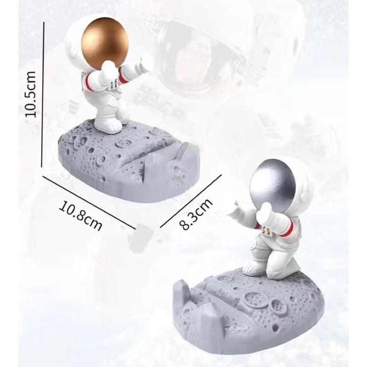 Holder HP & Tablet bentuk Astronot Unik Kuat & Kokoh Souvenir Hadiah