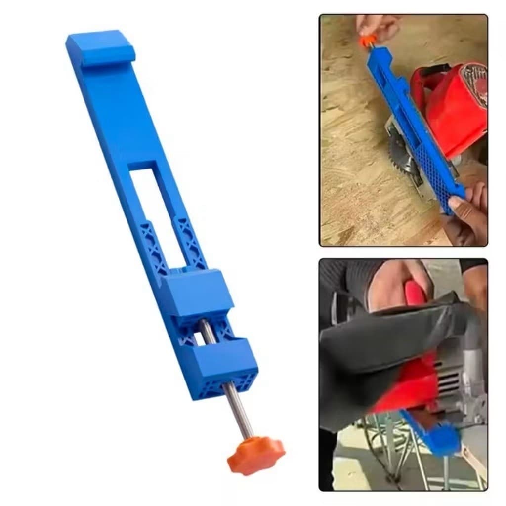 Circular Saw Base Guide Adjustable Penggaris Panduan Mesin Potong Kayu Ruller Straight Guide