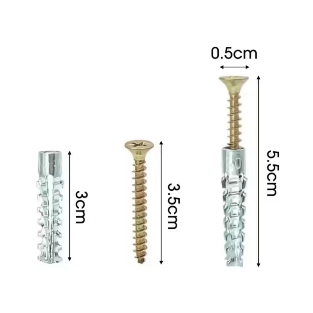 Angkur Baut Tembok 50set Baut Tembok Jangkar Skrup Wall Anchor Tembok Sekrup Dinding
