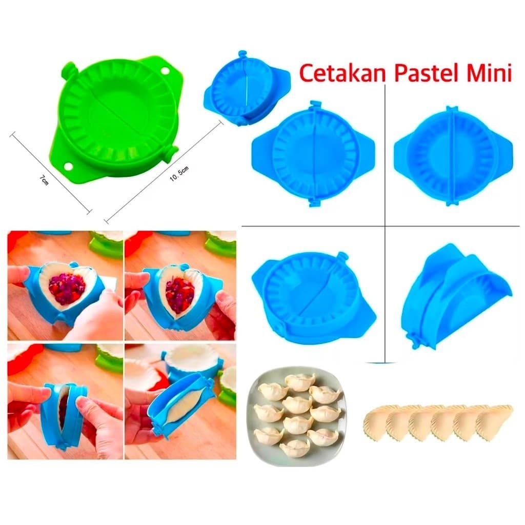 (GROSIRAN) Cetakan Pastel Mini Cetakan Cireng Gyoza Mini Alat Bantu Cetakan Dumpling Cireng Ayam Suwir Serbaguna
