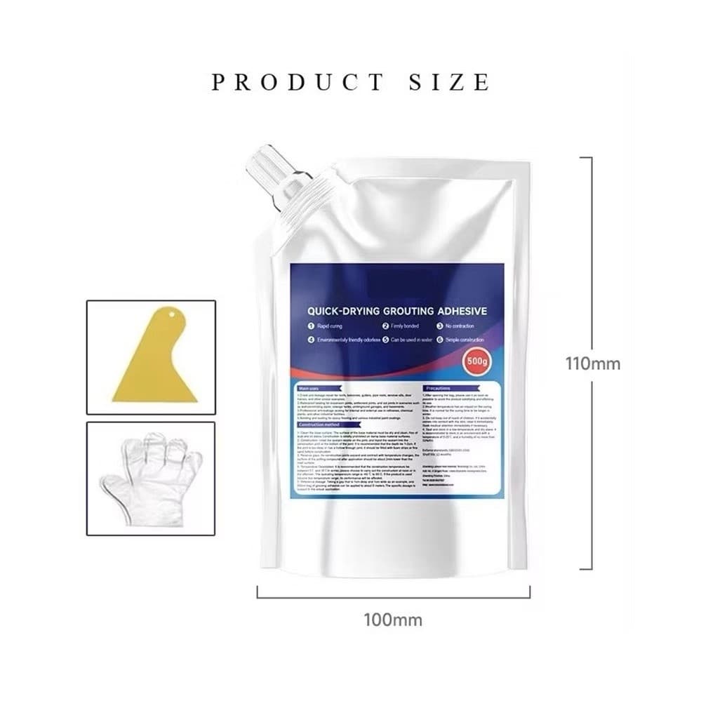 Lem Dempul Cepat Kering 500g Lem Beton Anti Retak Semen Elastis Lubang Bocor Anti Retak
