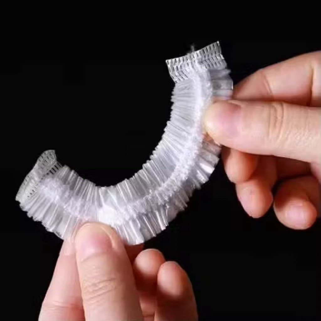 Plastik Penutup Makanan Karet Shower Cup Plastik Penutup Rambut Kepala Plastik Pelindung Makanan