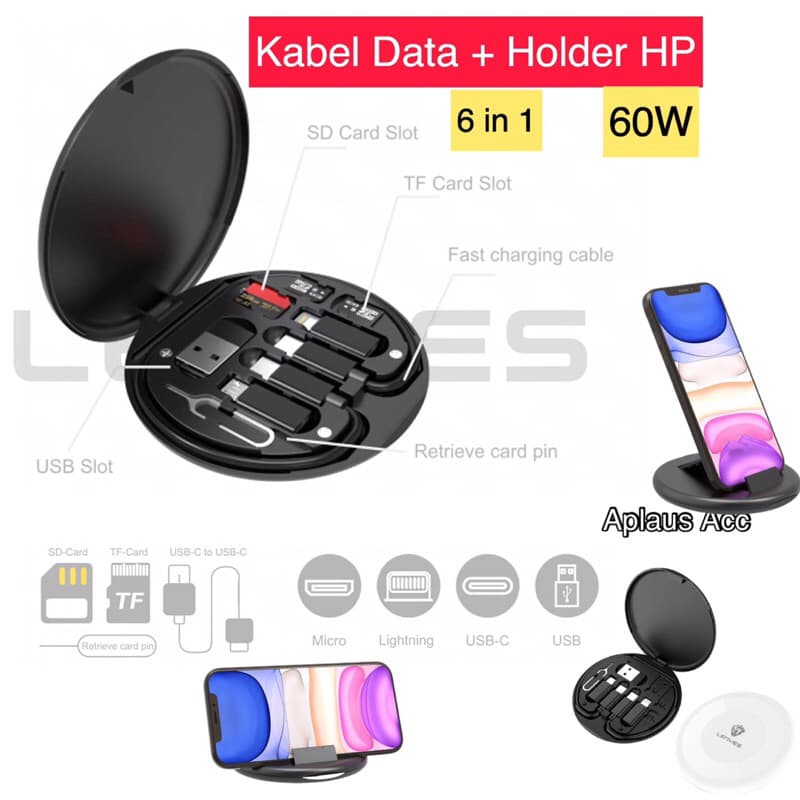 Holder Hp + KD Lenyes LB-601 6in1 (set box)