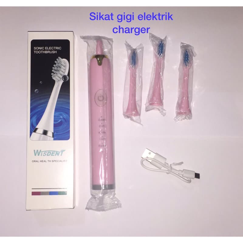 Sikat gigi Elektrik Charger & Battere + 3brush
