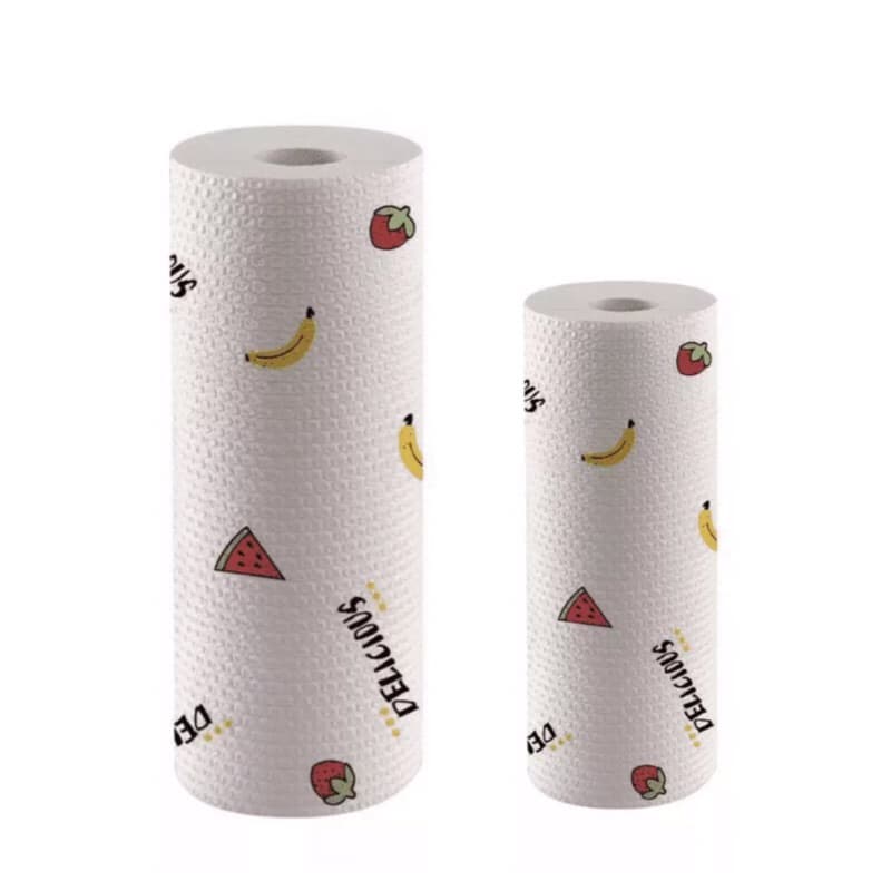 Tisu Kain Lap Dapur Roll Motif 20x20cm & 20x25cm / Kain Lap Tissue Roll